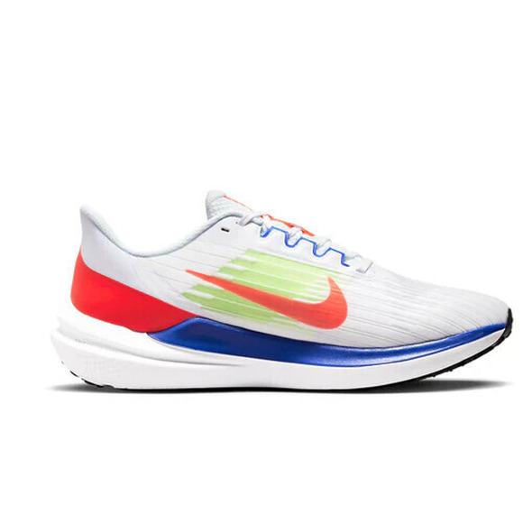 Nike Air Winflo 9 Sneakers Men\'s Running shoes 9.5 White Crimson-Racer Blue main image 5